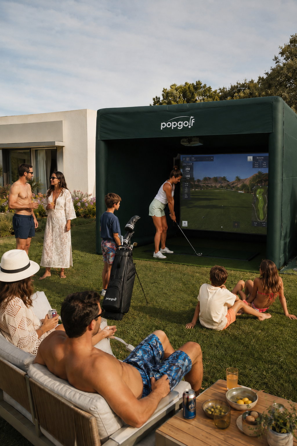 Popgolf en fiesta privada al aire libre